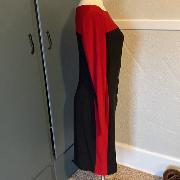 Chaps Coloblock Sheath Dress, 12 - Picture 3 of 8